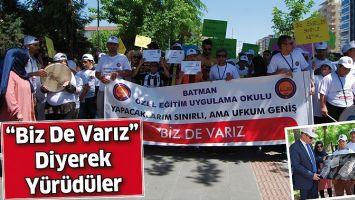 &ldquo;BİZ DE VARIZ&rdquo; DİYEREK Y&Uuml;R&Uuml;D&Uuml;LER