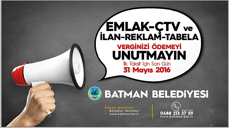 BELEDİYE, REKL&Acirc;M VERGİLERİ İ&Ccedil;İN UYARDI!