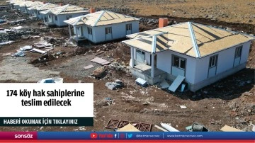 174 k&ouml;y hak sahiplerine teslim edilecek