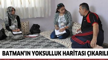 BATMAN&rsquo;IN YOKSULLUK HARİTASI &Ccedil;IKARILIYOR