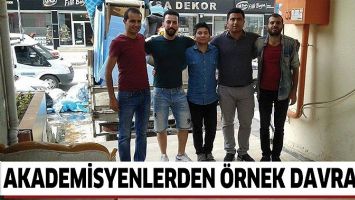 AKADEMİSYENLERDEN &Ouml;RNEK DAVRANIŞ