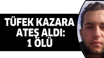 T&Uuml;FEK KAZARA ATEŞ ALDI: 1 &Ouml;L&Uuml;