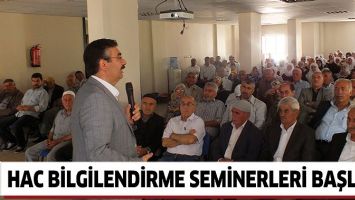 HAC BİLGİLENDİRME SEMİNERLERİ BAŞLADI