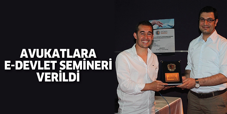 AVUKATLARA E-DEVLET SEMİNERİ VERİLDİ