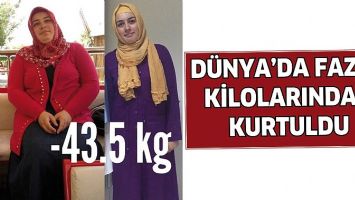 D&Uuml;NYA&rsquo;DA FAZLA KİLOLARINDAN KURTULDU