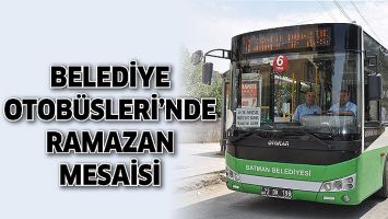 BELEDİYE OTOB&Uuml;SLERİ&rsquo;NDE RAMAZAN MESAİSİ