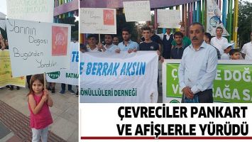 &Ccedil;EVRECİLER PANKART VE AFİŞLERLE Y&Uuml;R&Uuml;D&Uuml;