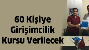 60 KİŞİYE GİRİŞİMCİLİK KURSU VERİLECEK