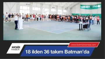 on sekiz İLDEN 36 TAKIM BATMAN&rsquo;DA