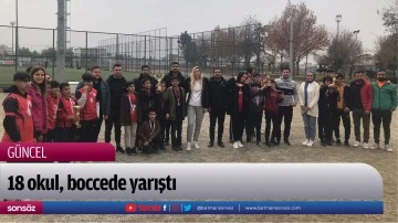 18 okul, boccede yarıştı