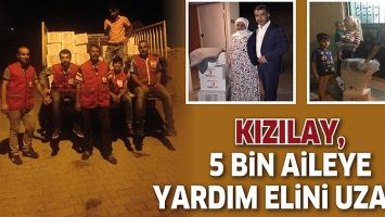 KIZILAY, 5 BİN AİLEYE YARDIM ELİNİ UZATTI