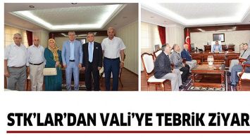 STK&rsquo;LAR&rsquo;DAN VALİ&rsquo;YE TEBRİK ZİYARETİ