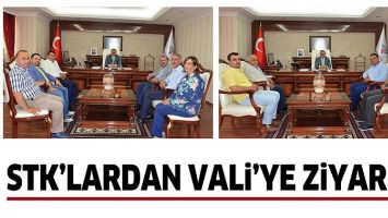 STK&rsquo;LARDAN VALİ&rsquo;YE ZİYARET