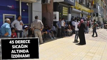 45 DERECE SICAĞIN ALTINDA İZDİHAM!