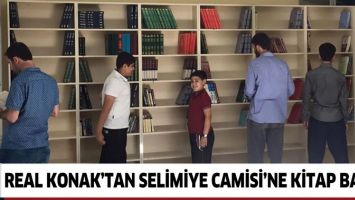 REAL KONAK&rsquo;TAN SELİMİYE CAMİSİ&rsquo;NE KİTAP BAĞIŞI