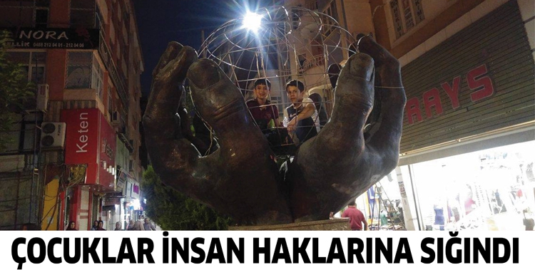 &Ccedil;OCUKLAR İNSAN HAKLARINA SIĞINDI