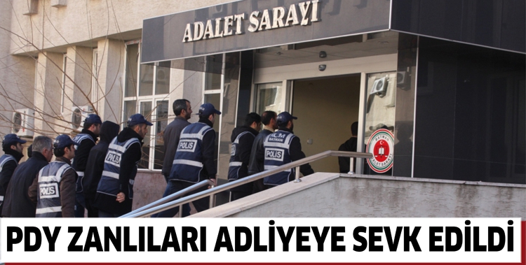 BATMAN&rsquo;DA PDY ZANLILARI ADLİYEYE SEVK EDİLDİ
