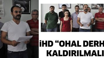 İHD &ldquo;OHAL DERHAL KALDIRILMALI&rdquo;