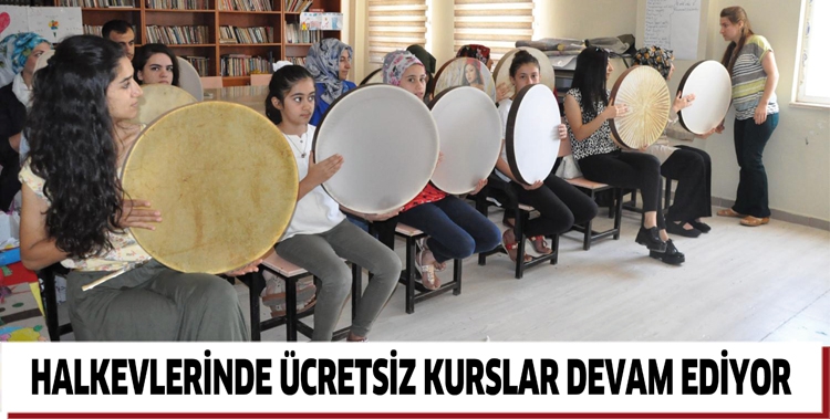 HALKEVLERİNDE &Uuml;CRETSİZ KURSLAR DEVAM EDİYOR