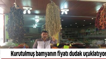 KURUTULMUŞ BAMYANIN FİYATI DUDAK U&Ccedil;UKLATIYOR