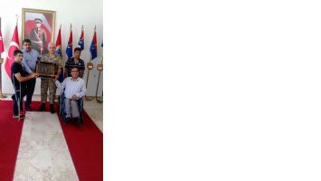 ENGELLİLER, KOMUTANLARI ZİYARET ETTİ