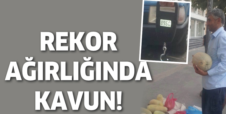 REKOR AĞIRLIĞINDA KAVUN!