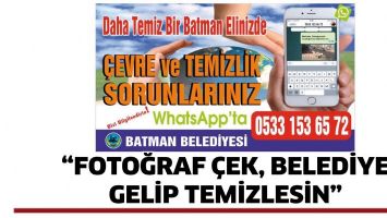 &ldquo;FOTOĞRAF &Ccedil;EK, BELEDİYE GELİP TEMİZLESİN&rdquo;