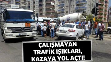 &Ccedil;ALIŞMAYAN TRAFİK IŞIKLARI, KAZAYA YOL A&Ccedil;TI!