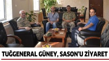 TUĞGENERAL G&Uuml;NEY, SASON&rsquo;U ZİYARET ETTİ