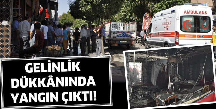 GELİNLİK D&Uuml;KK&Acirc;NINDA YANGIN &Ccedil;IKTI!