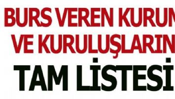 Burs Veren Kurumlar Hangileri?