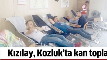 KIZILAY, KOZLUK&rsquo;TA KAN TOPLADI