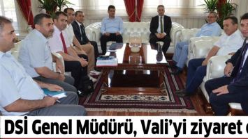 DSİ GENEL M&Uuml;D&Uuml;R&Uuml;, VALİ&rsquo;Yİ ZİYARET ETTİ