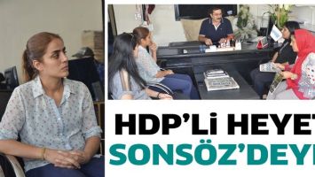 HDP&rsquo;Lİ HEYET, SONS&Ouml;Z&rsquo;DEYDİ
