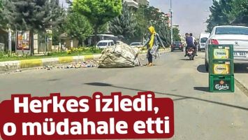 HERKES İZLEDİ, O M&Uuml;DAHALE ETTİ