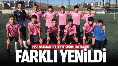 1955 Batman Belediyespor U14 takımı farklı yenildi