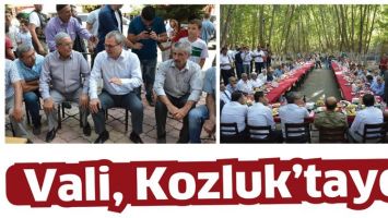 VALİ, KOZLUK&rsquo;TAYDI