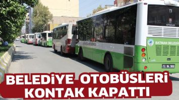 BELEDİYE OTOB&Uuml;SLERİ KONTAK KAPATTI