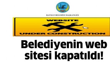 BELEDİYENİN WEB SİTESİ KAPATILDI!