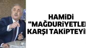 HAMİDİ &ldquo;MAĞDURİYETLERE KARŞI TAKİPTEYİM&rdquo;
