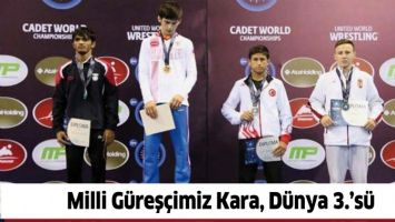 MİLLİ G&Uuml;REŞ&Ccedil;İMİZ KARA, D&Uuml;NYA 3.&rsquo;S&Uuml;