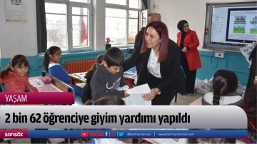 2 bin 62 &ouml;ğrenciye giyim yardımı yapıldı