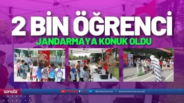 2 bin &ouml;ğrenci, jandarmaya konuk oldu