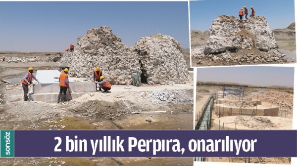 2 BİN YILLIK PERPIRA, ONARILIYOR