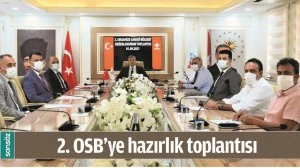 2. OSB&rsquo;YE HAZIRLIK TOPLANTISI