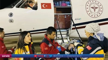 2 yaşındaki çocuk ambulans uçakla Ankara'ya sevk edildi