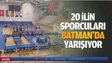 20 ilin sporcuları Batman&rsquo;da yarışıyor