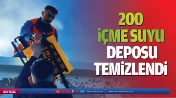 200 İ&ccedil;me Suyu Deposu Temizlendi