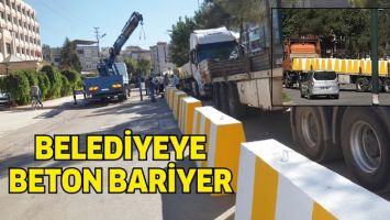 BELEDİYEYE BETON BARİYER