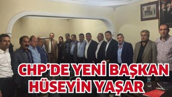 CHP&rsquo;DE YENİ BAŞKAN H&Uuml;SEYİN YAŞAR